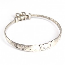 Brățară-amuletă tradițional chinezescă, pentru copii | argint 999